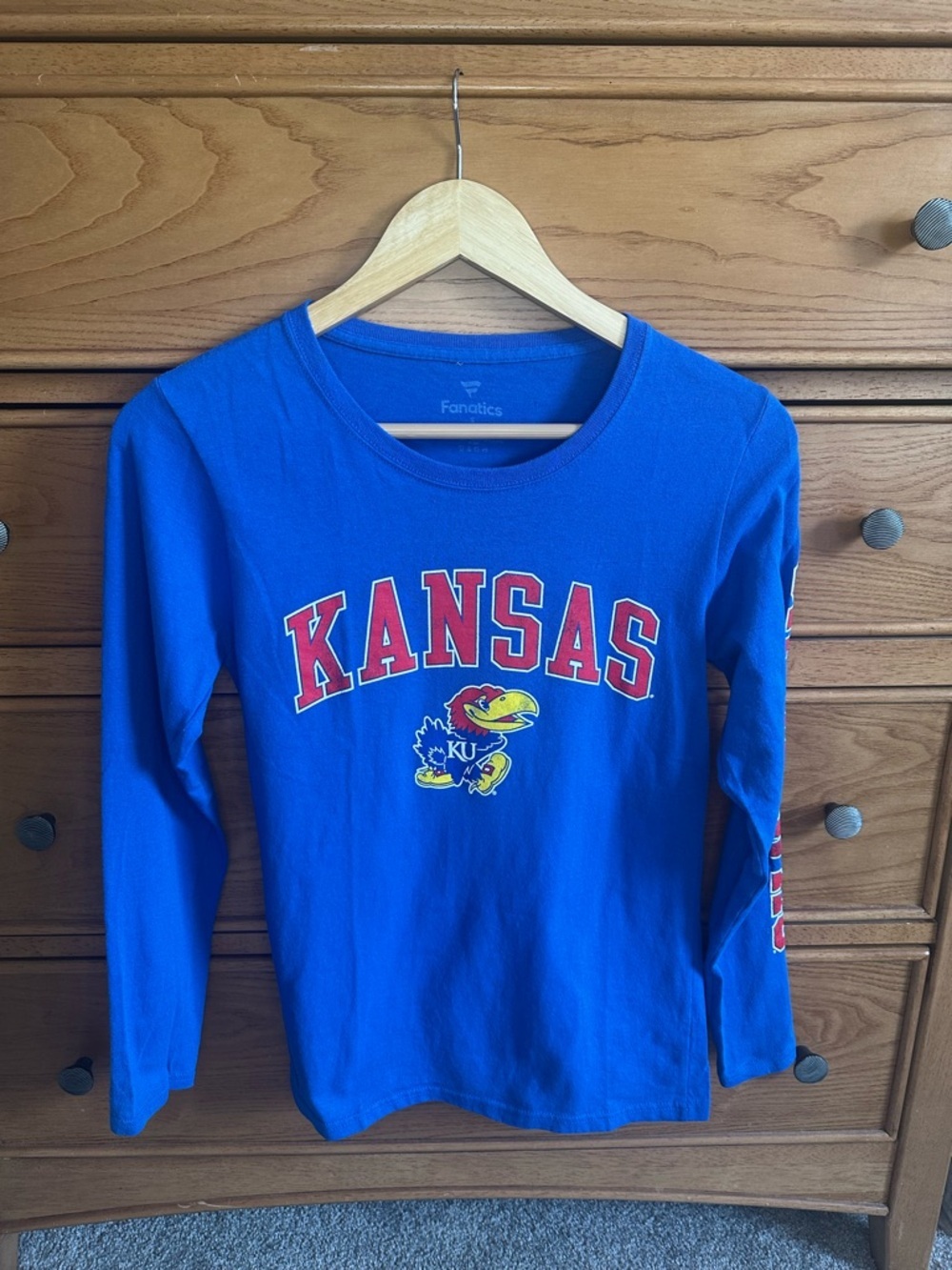 Kansas Jayhawks Womens Long Sleeve Tee Size Collegiate March Madness Football